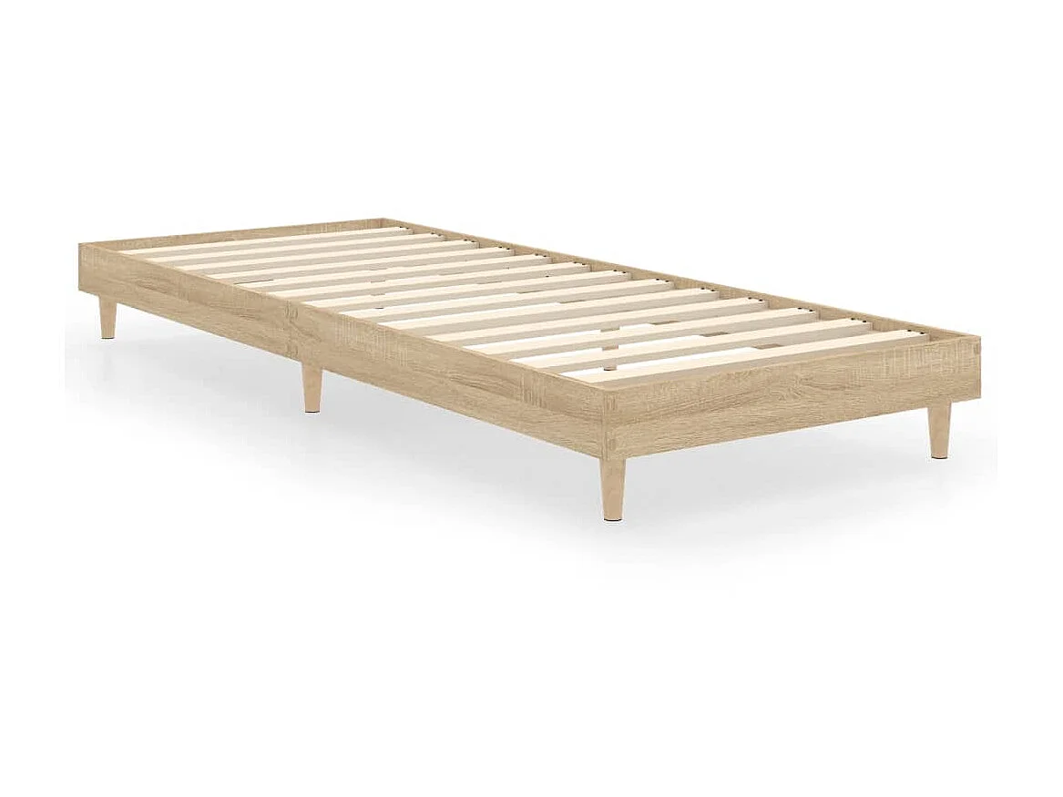 Lit-75x190 cm chêne sonoma bois d'ingénierie EGGB11401