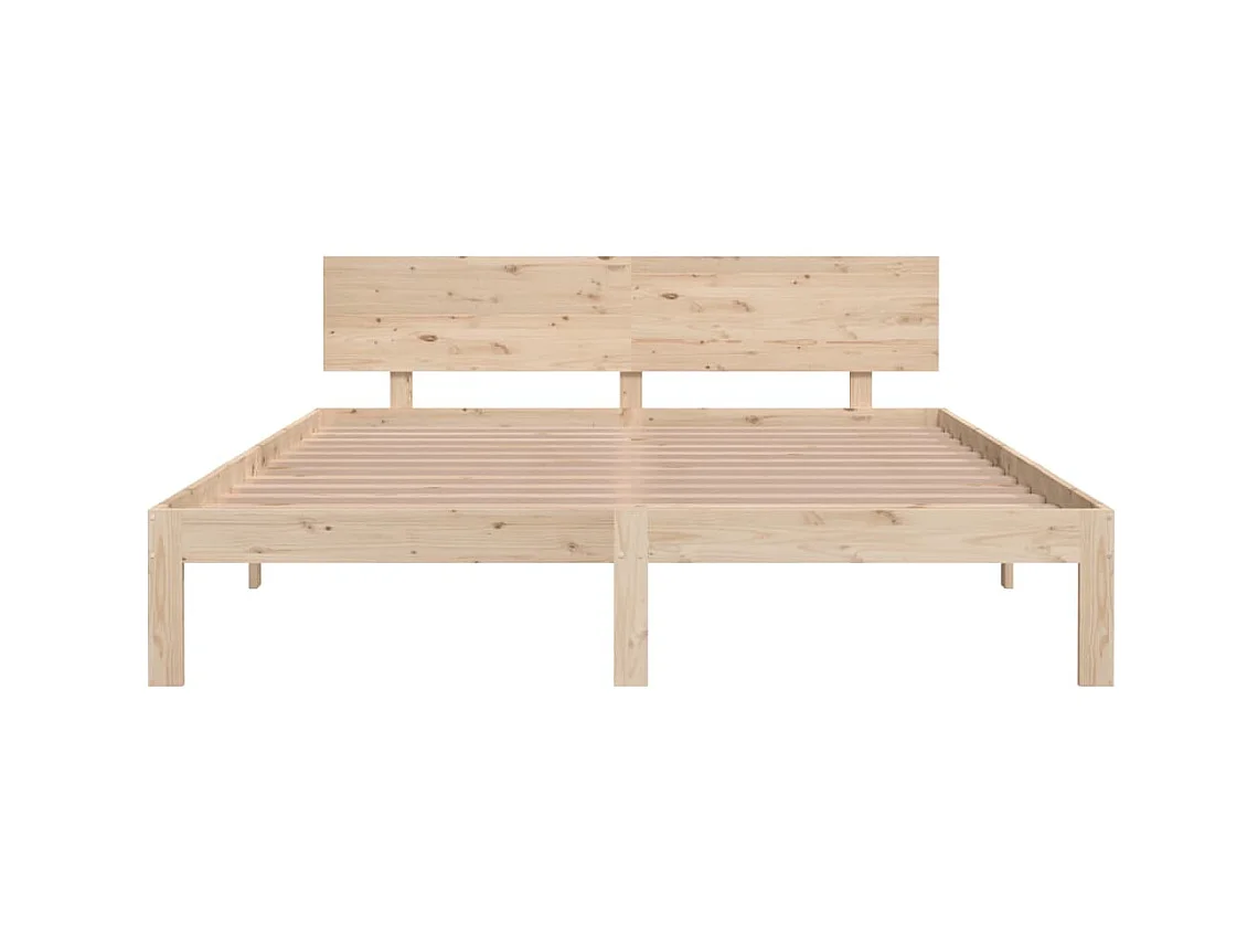 Cama 160x200 cm de madera maciza de pino ES99242