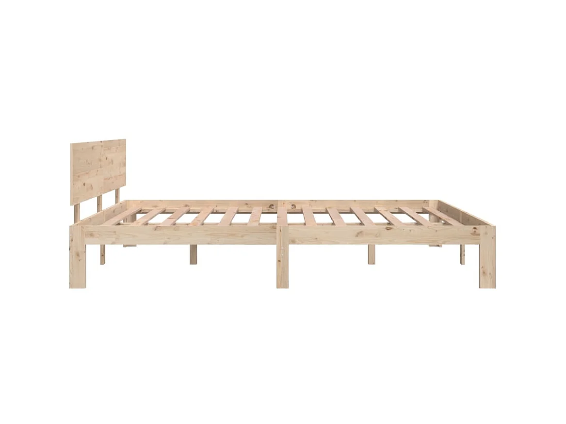 Cama 160x200 cm de madera maciza de pino ES99242