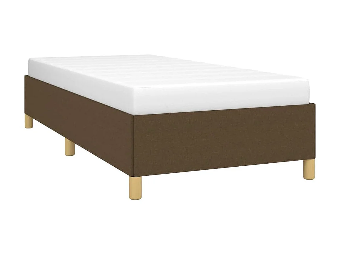 Lit-90x200 cm Marron foncé Tissu EGGB87756