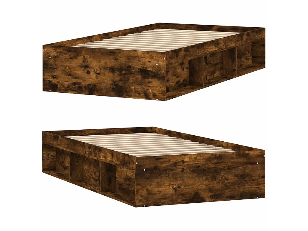 Cama 100x200 cm carvalho fumado PT258903