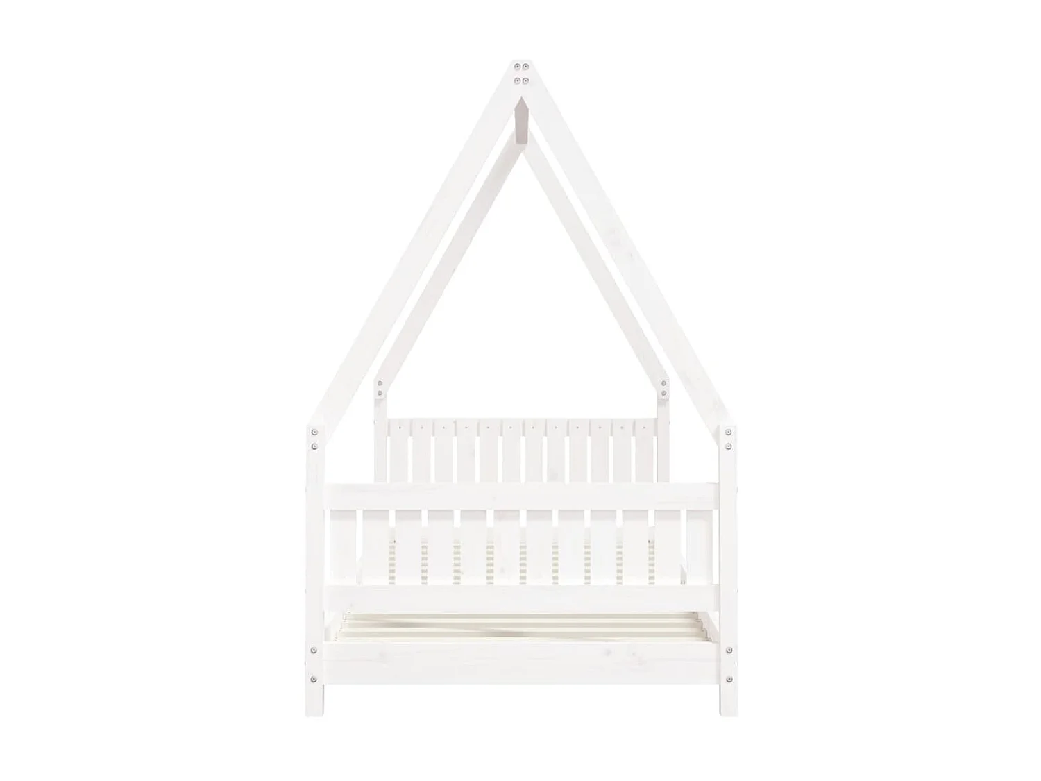 Cama infantil 90x200 cm pinho maciço branco PT812222