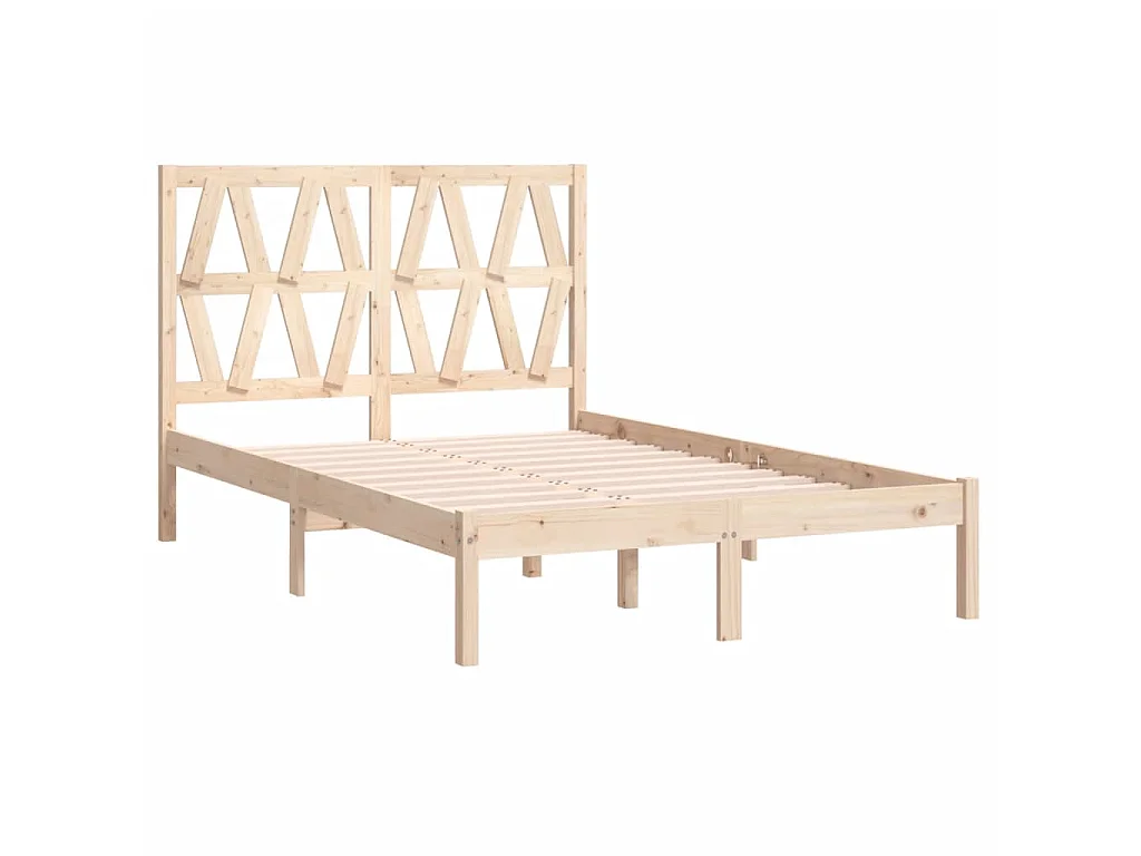 Cama 120x200 cm madeira de pinho maciça PT893564