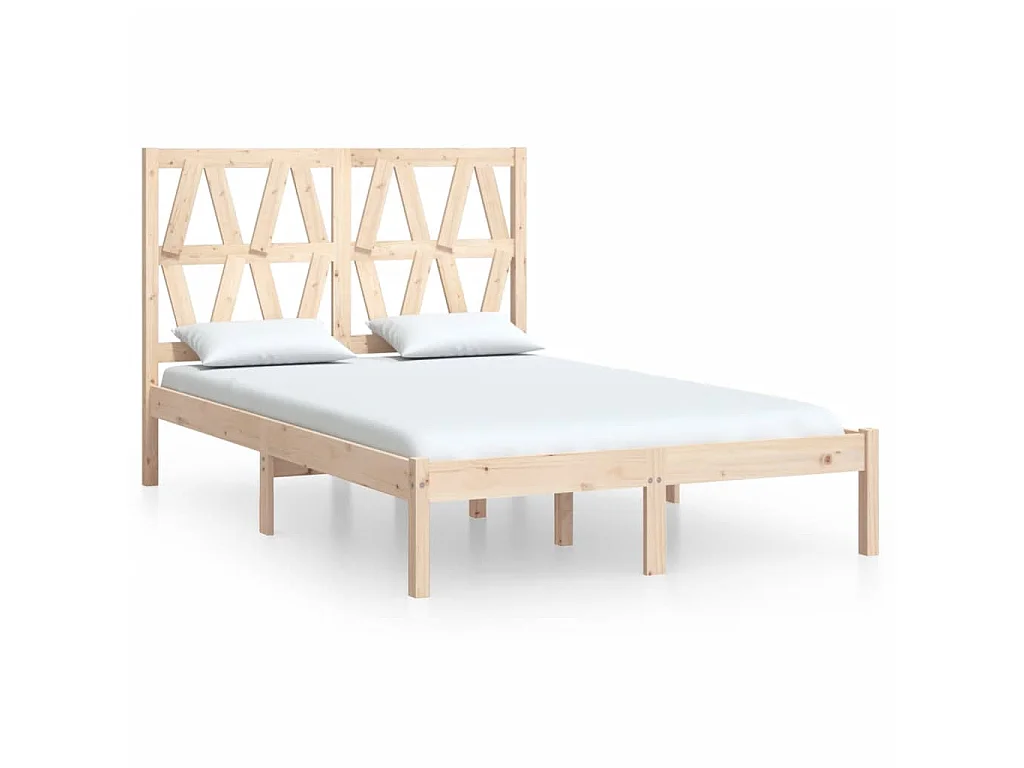 Cama 120x200 cm madeira de pinho maciça PT893564