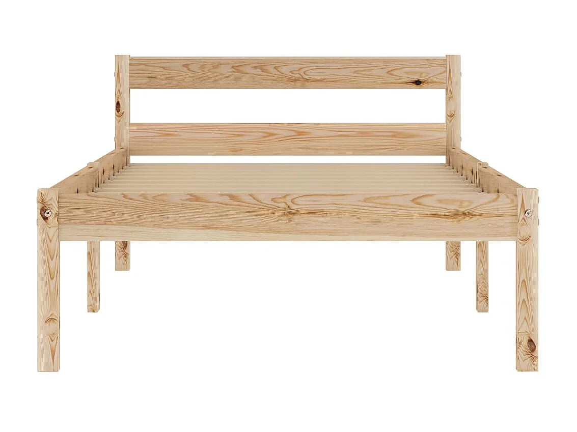 Lit-100x200 cm Bois de pin massif EGGB58491