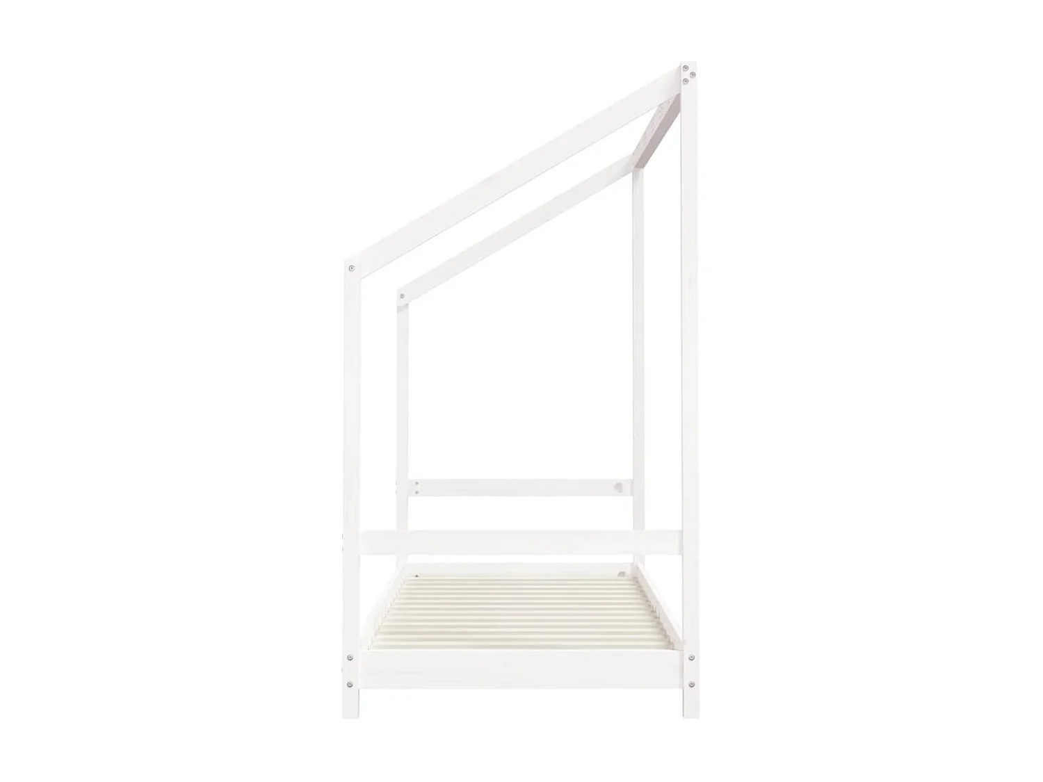 Cama infantil 80x200 cm pinho maciço branco PT985462