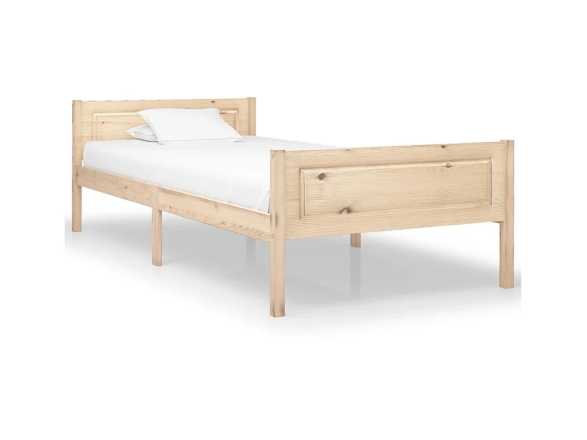 Cama 100x200 cm de madera maciza de pino ES19649