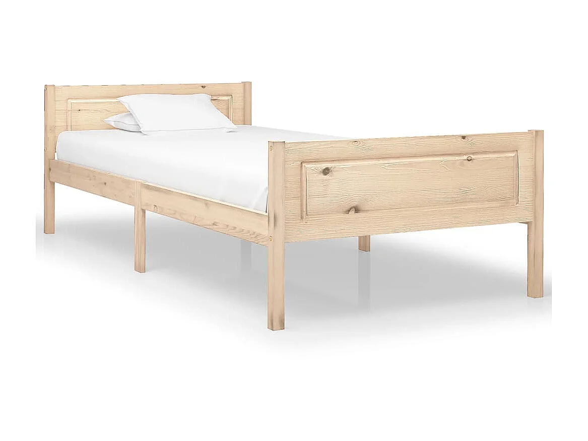 Lit-100x200 cm Bois de pin massif EGGB31987