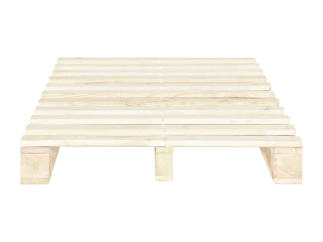 Lit-120x200 cm de palette Bois de pin massif EGGB93547