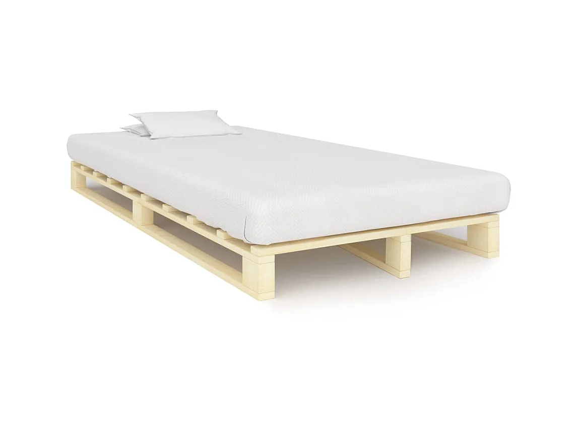 Bedframe pallet massief grenenhout 120x200 cm NL21352