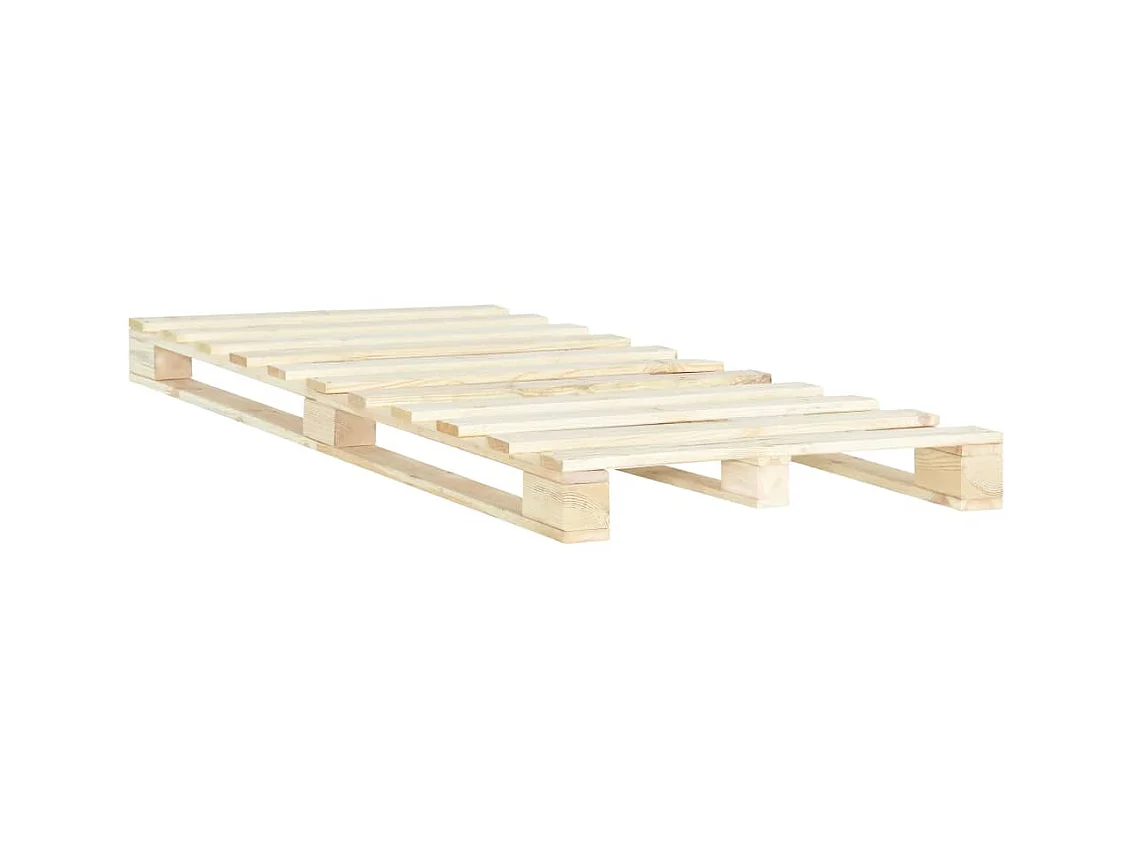 Lit-120x200 cm de palette Bois de pin massif EGGB93547