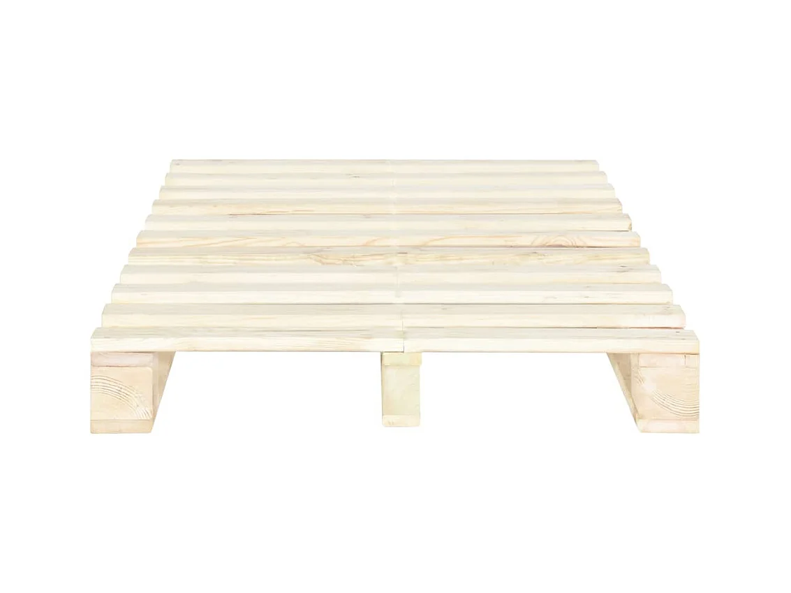 Lit-120x200 cm de palette Bois de pin massif EGGB93547