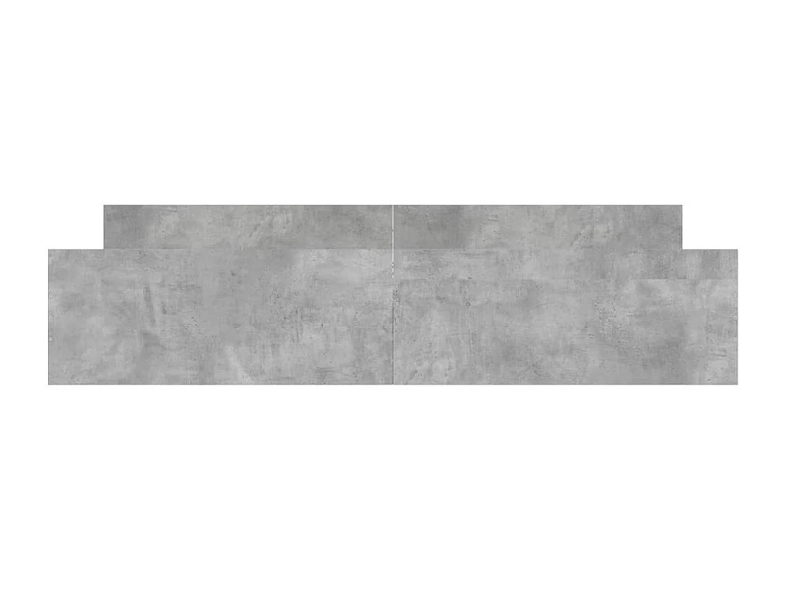 Bedframe met hoofd- en voeteneinde betongrijs 200x200 cm NL53304