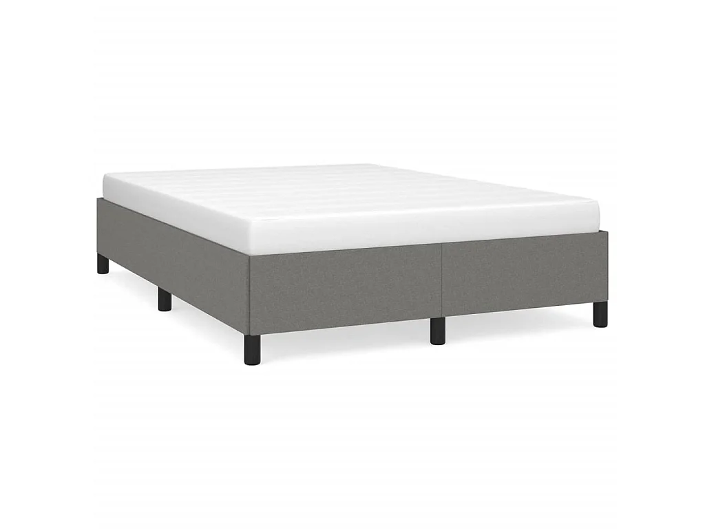Lit-140x190 cm Gris foncé Tissu EGGB67864