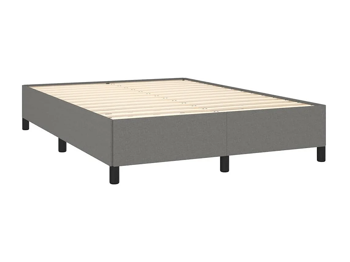 Lit-140x190 cm Gris foncé Tissu EGGB67864
