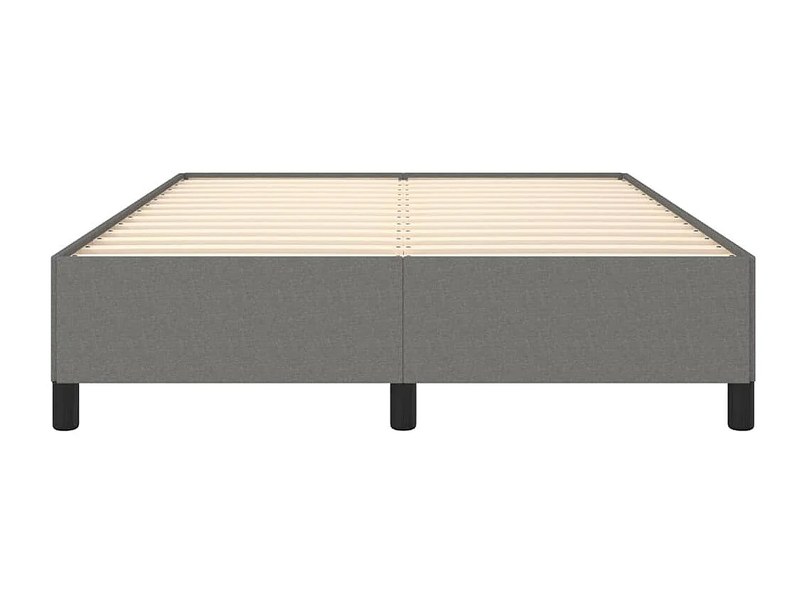 Lit-140x190 cm Gris foncé Tissu EGGB67864