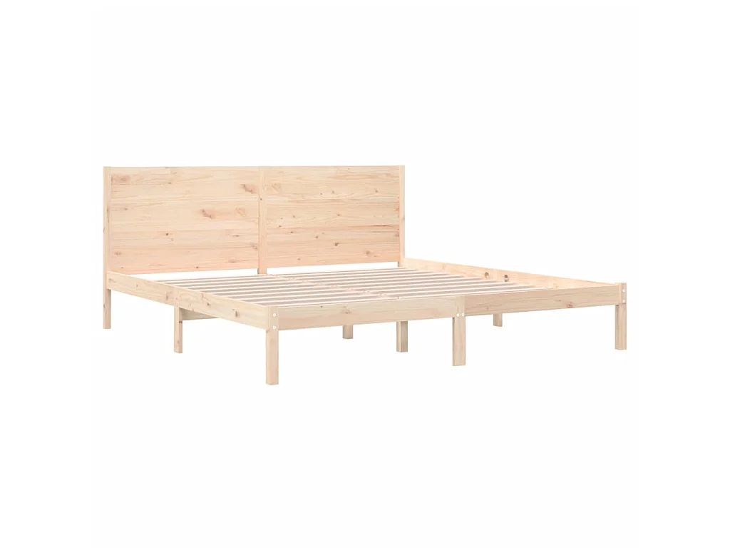 Lit-200x200 cm Bois de pin massif EGGB40739