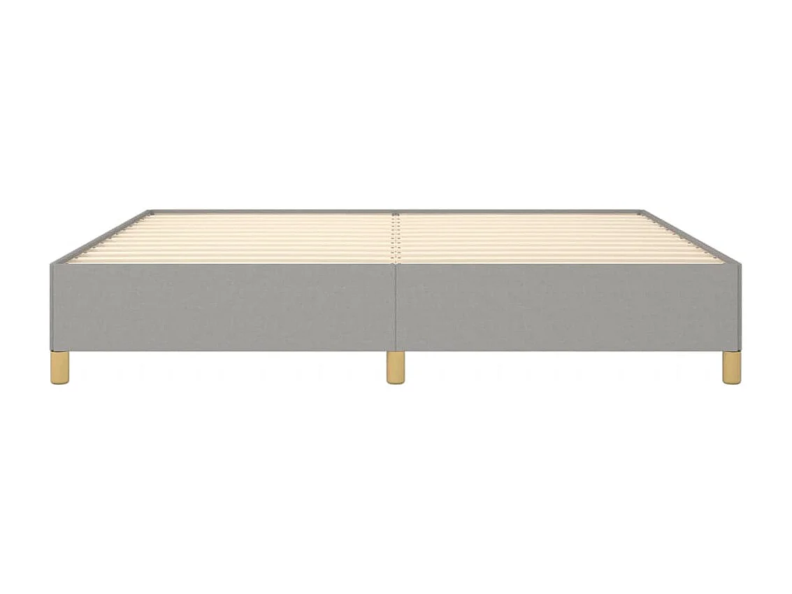 Cama 200x200 cm tecido cinzento-claro PT386012