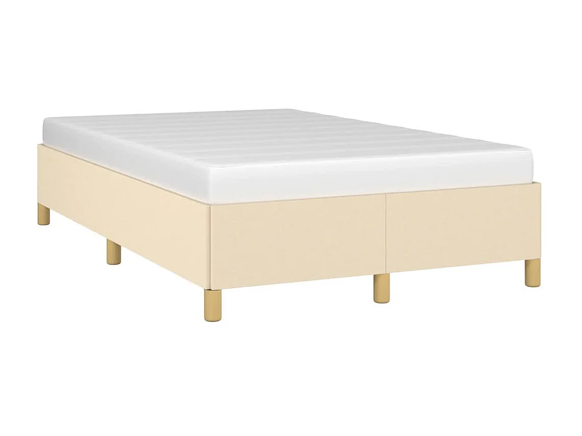 Cama 120x200 cm tecido cor creme PT903229