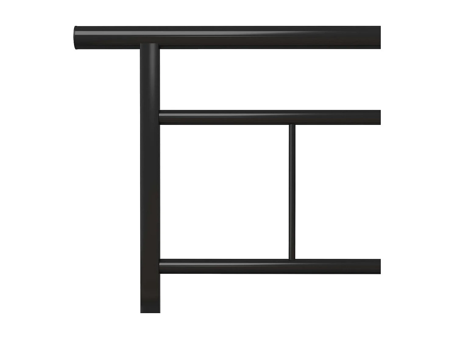 Cama 100x200 cm metal preto PT775165