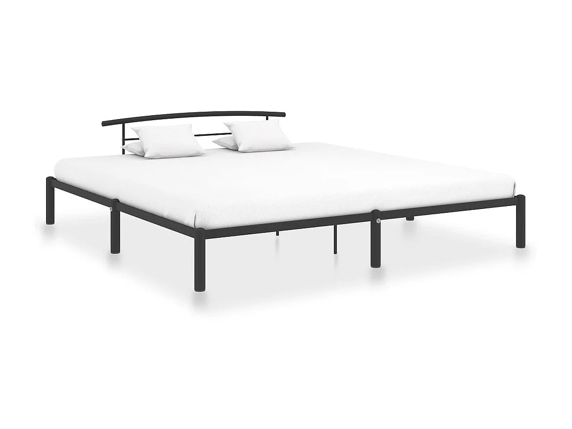 Cama 180x200 cm de metal negro ES26320