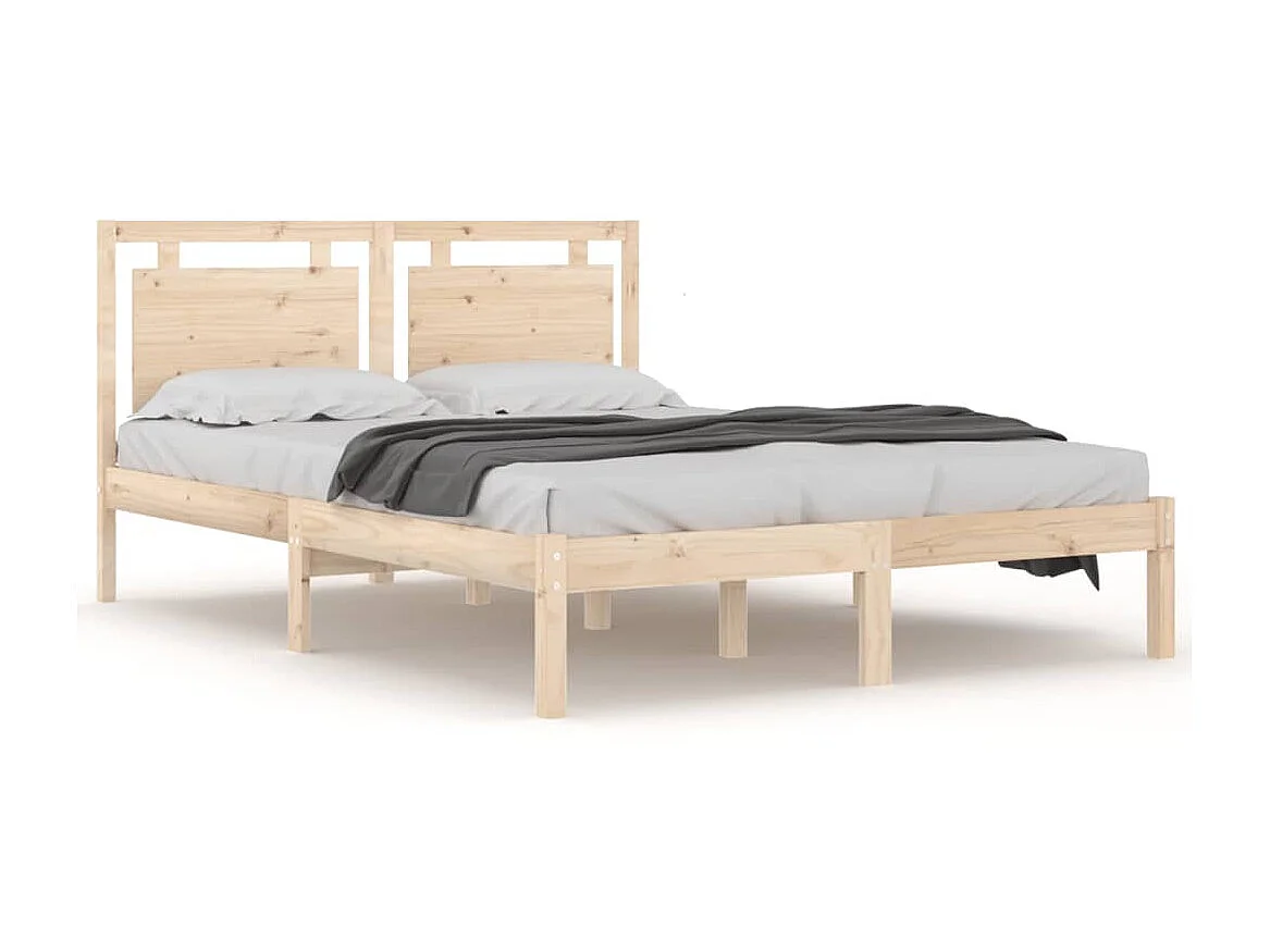 Cama king 150x200 cm madeira maciça PT251200