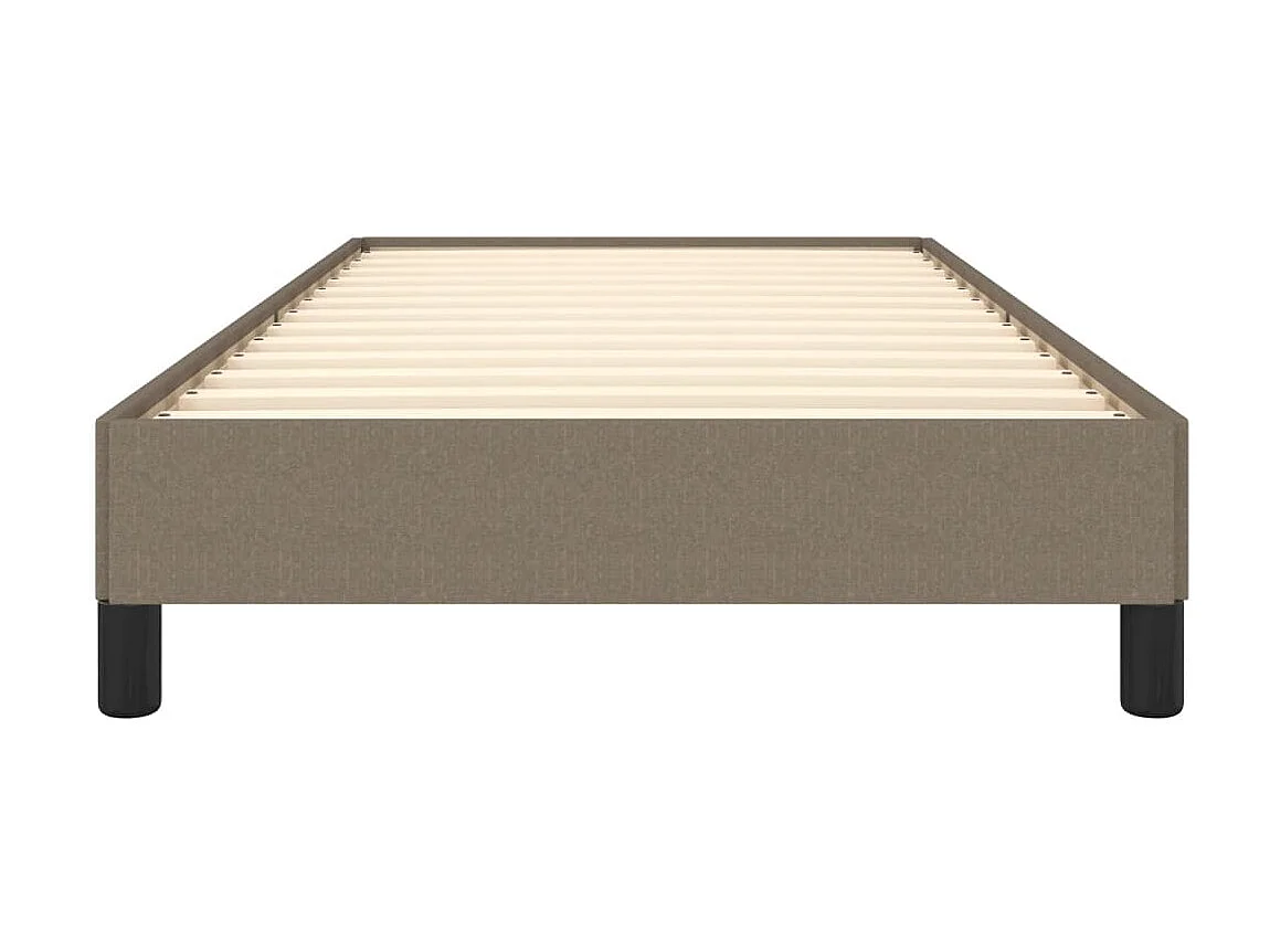 Lit-90x190 cm Taupe Tissu EGGB85430