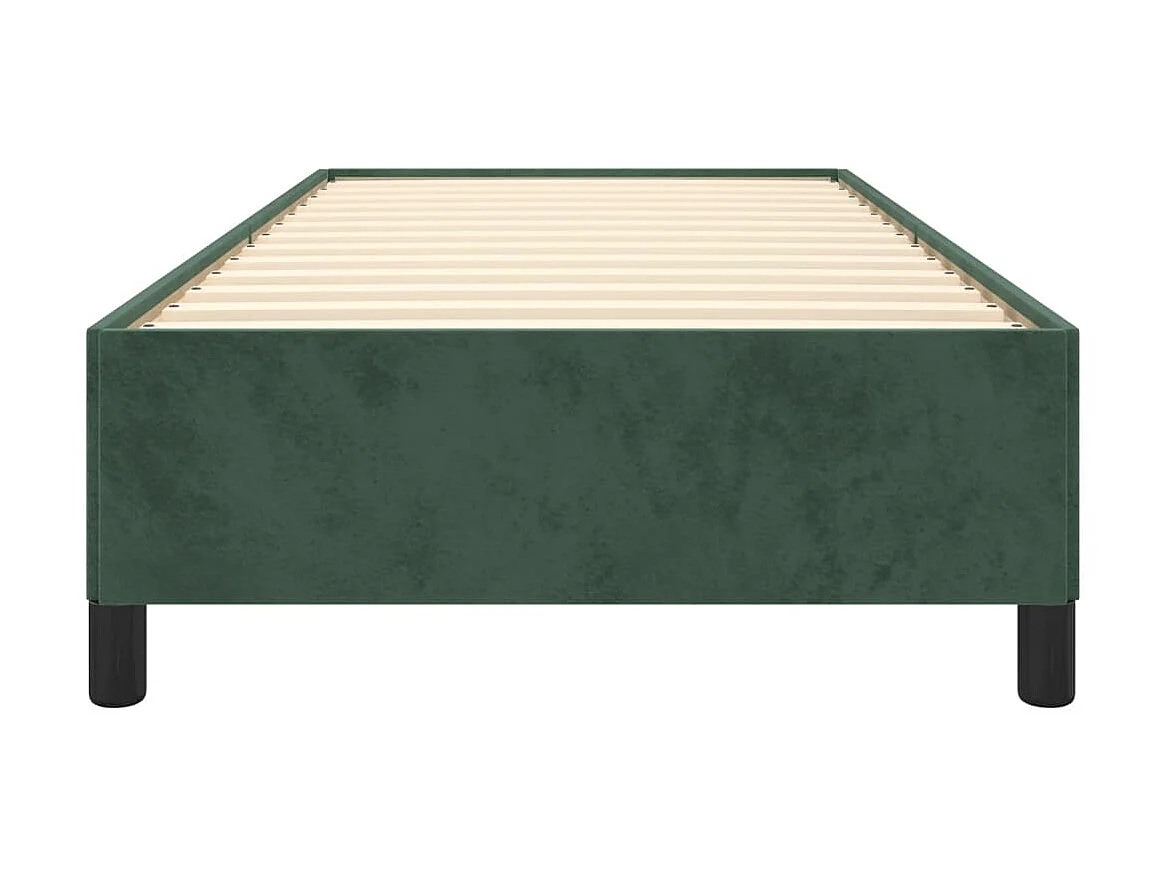 Cama 100x200 cm veludo verde-escuro PT997186