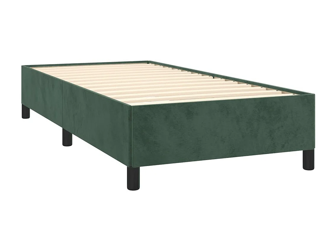Lit-100x200 cm Vert foncé Velours EGGB79177