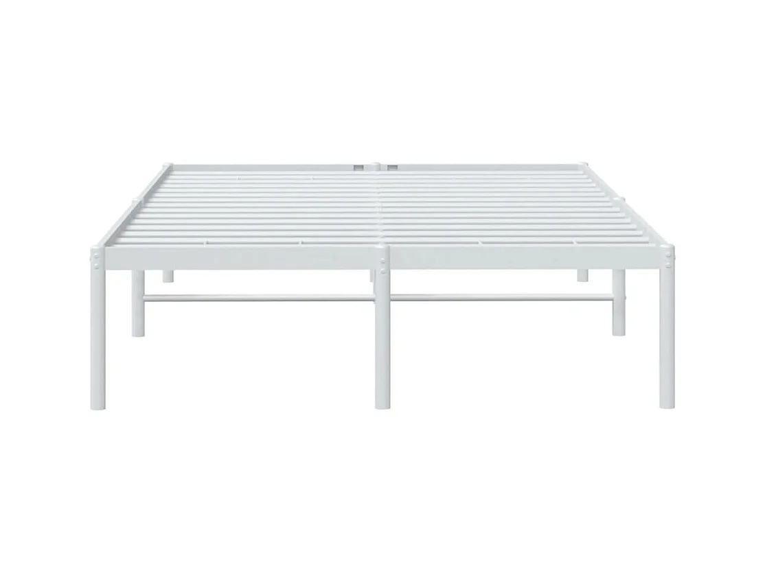 Lit-120x190 cm métal blanc EGGB59208