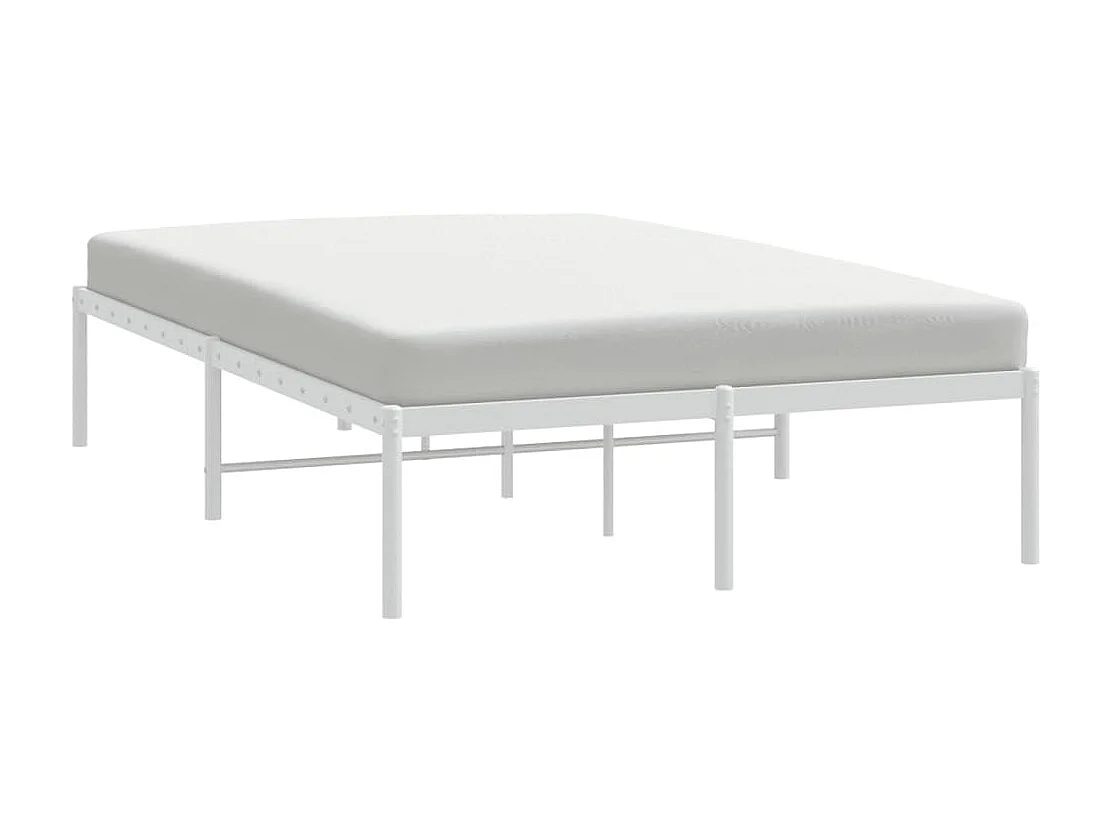 Cama de metal 120x190 cm branco PT714207