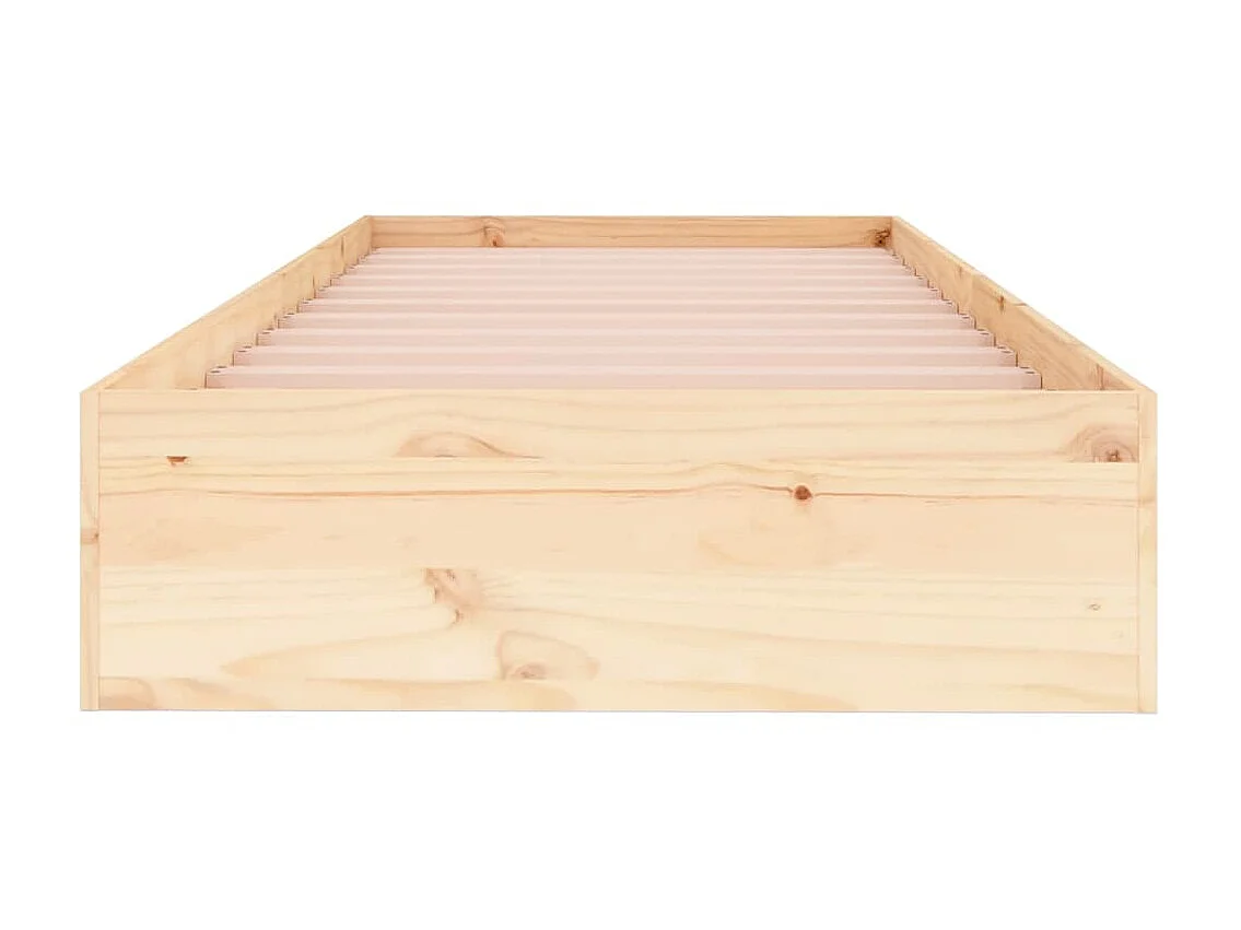 Cama solteiro 90x190 cm madeira maciça PT985451