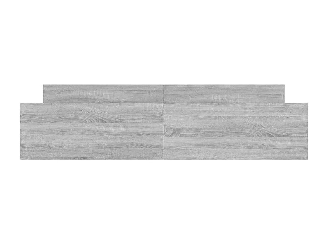 Lit-180x200 cm tête de lit et pied de lit sonoma gris EGGB56823