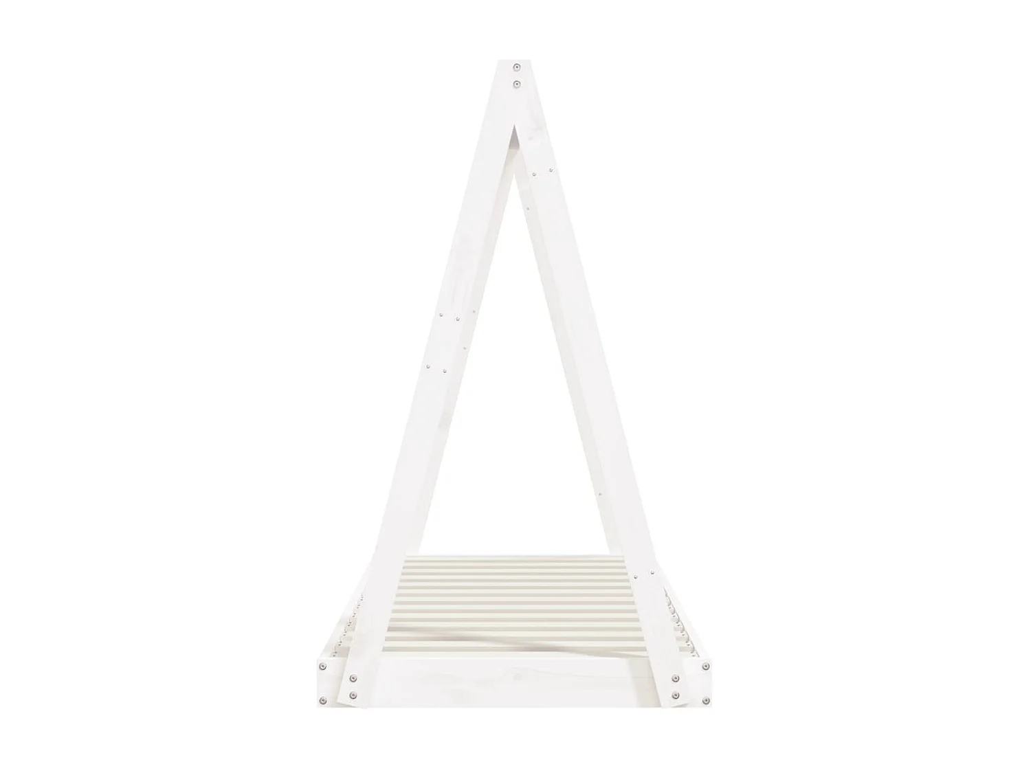 Cama 70x140 cm para niños madera de pino blanco ES34402