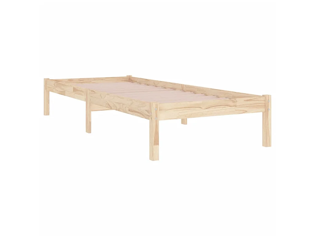 Lit-90x200 cm Bois massif EGGB20721