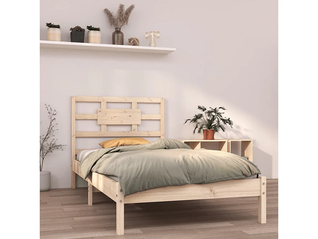 Bedframe massief hout 90x200 cm NL49727