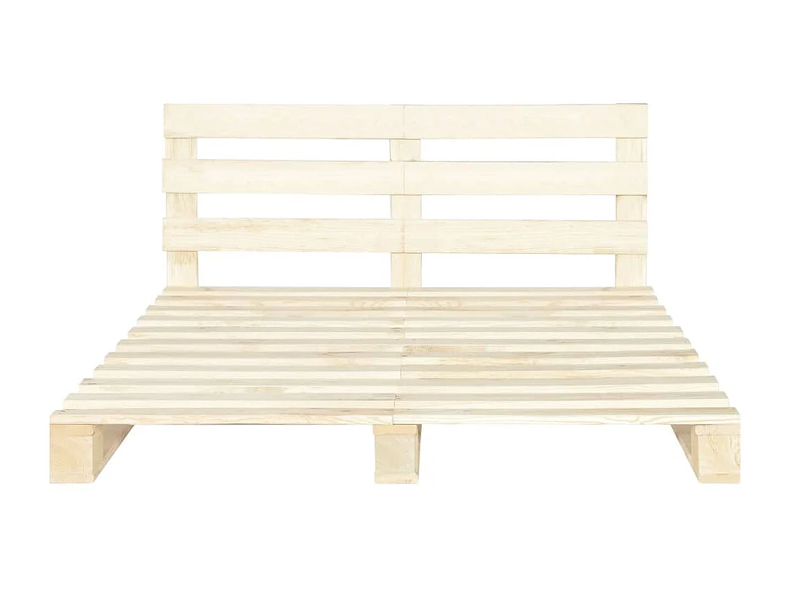 Cama em paletes pinho maciço 200x200 cm PT955374