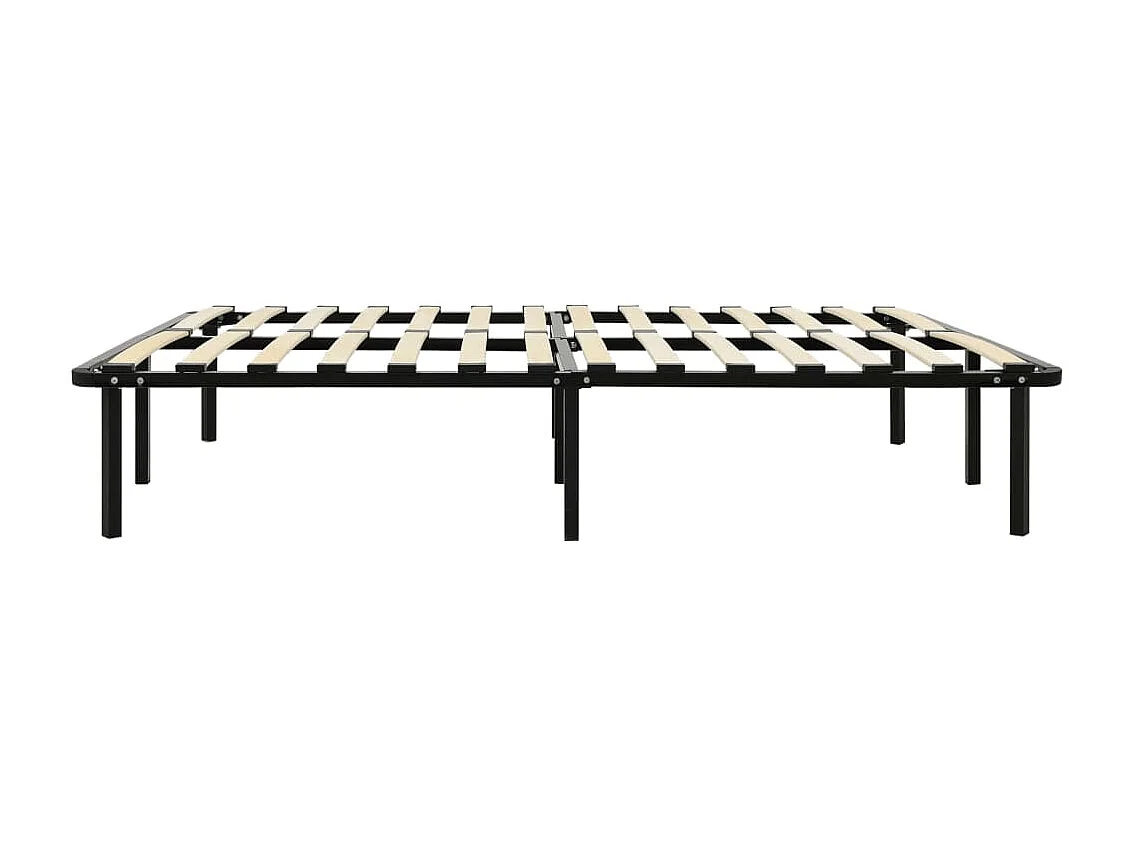 Lit-180x200 cm Noir Métal EGGB56609