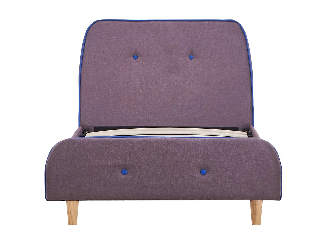 Lit-90x200 cm Taupe Tissu EGGB77132