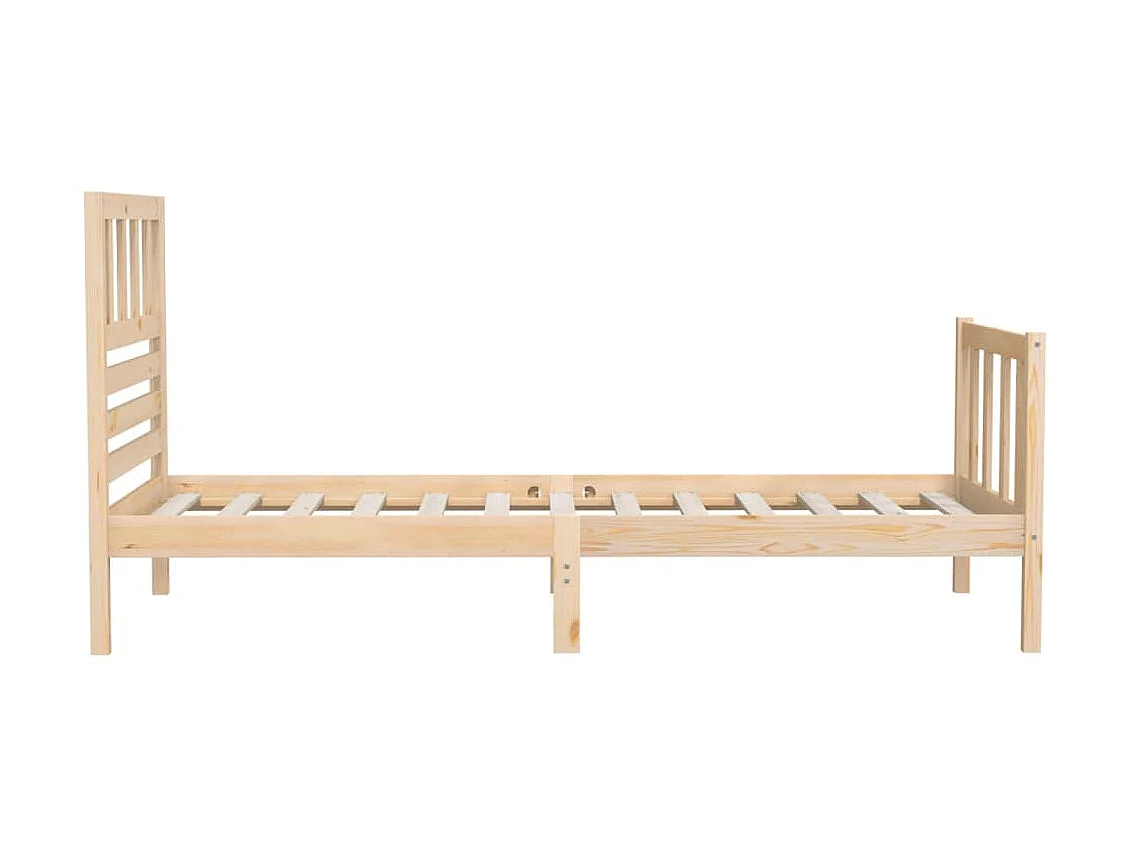 Cama pequena solteiro 75x190 cm madeira maciça PT621265