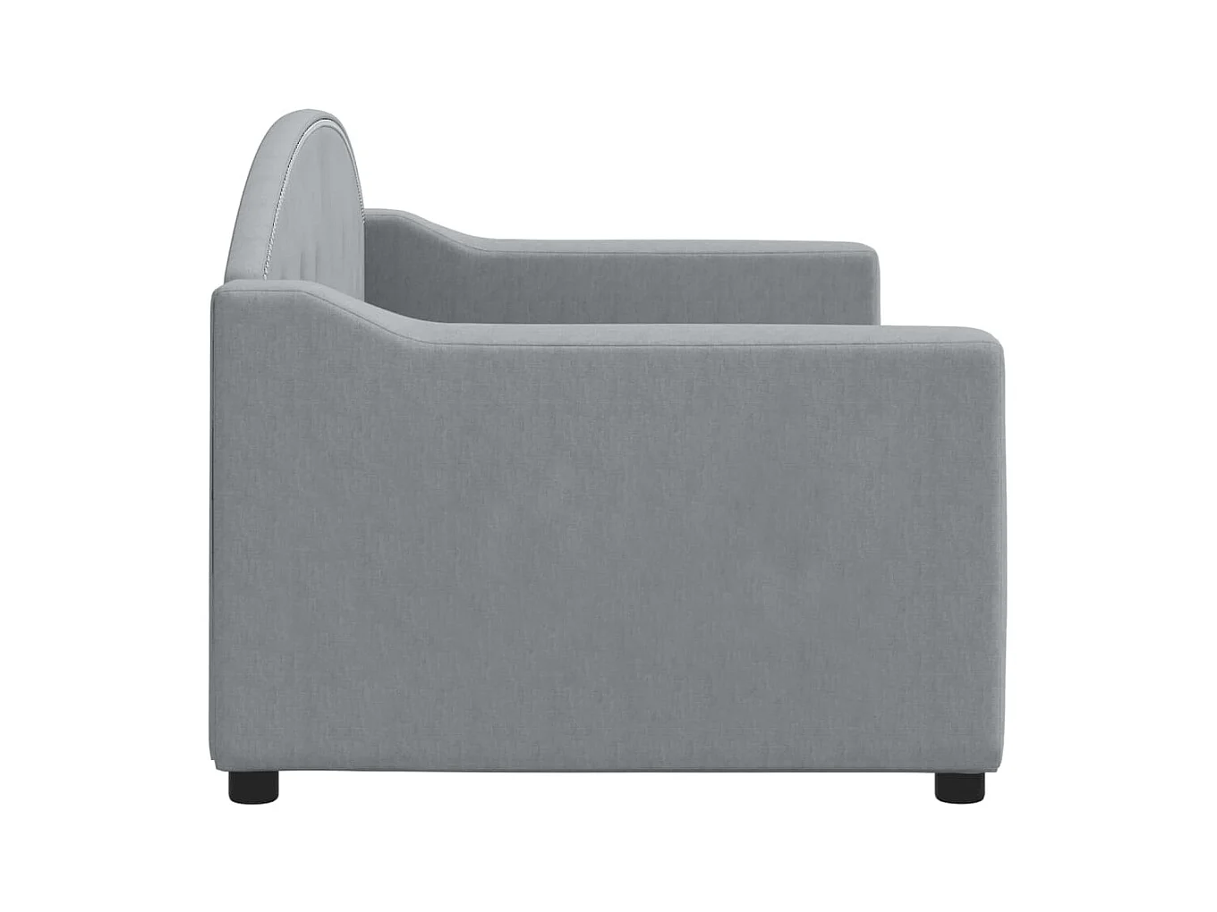 Cama 90x200 cm tela gris claro ES34194