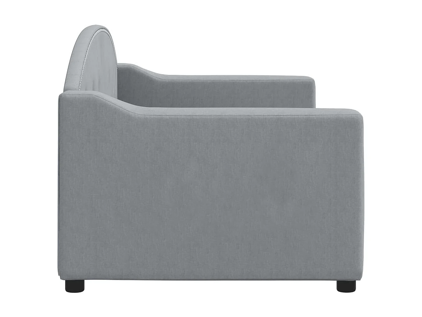 Lit-80x200 cm de repos gris clair tissu EGGB22822