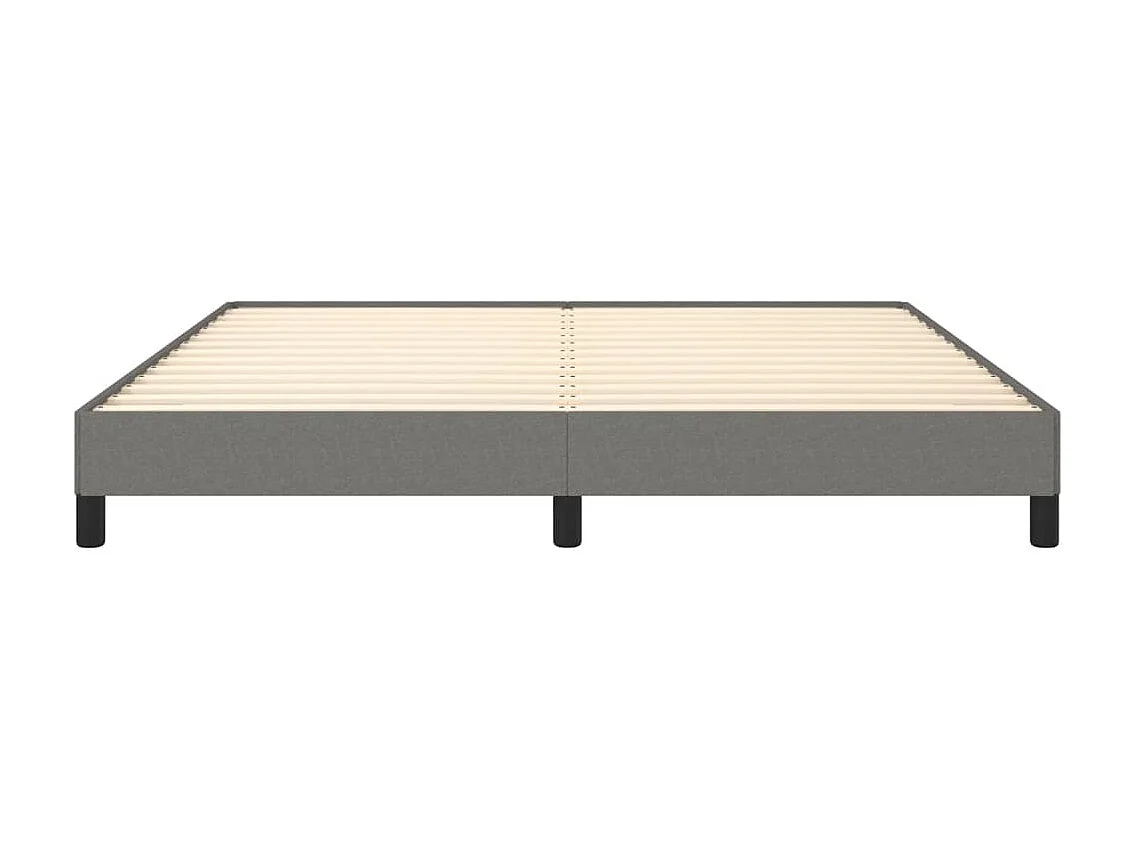 Cama 180x200 cm tela gris oscuro ES90528