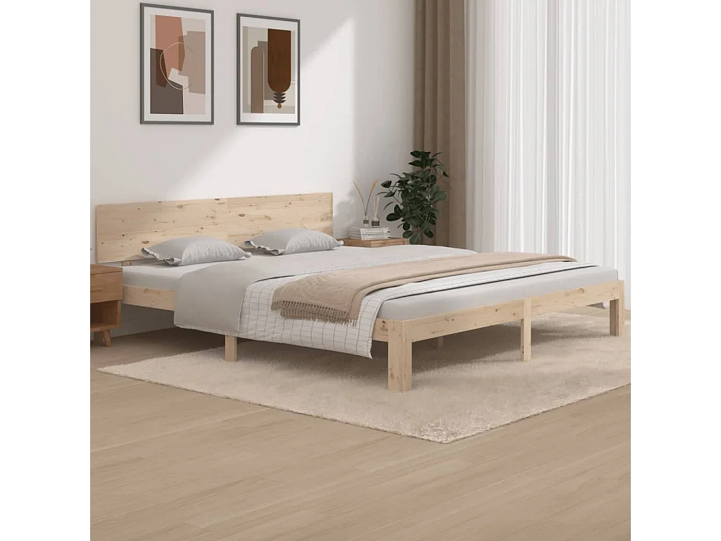 Bedframe massief hout 180x200 cm NL61393