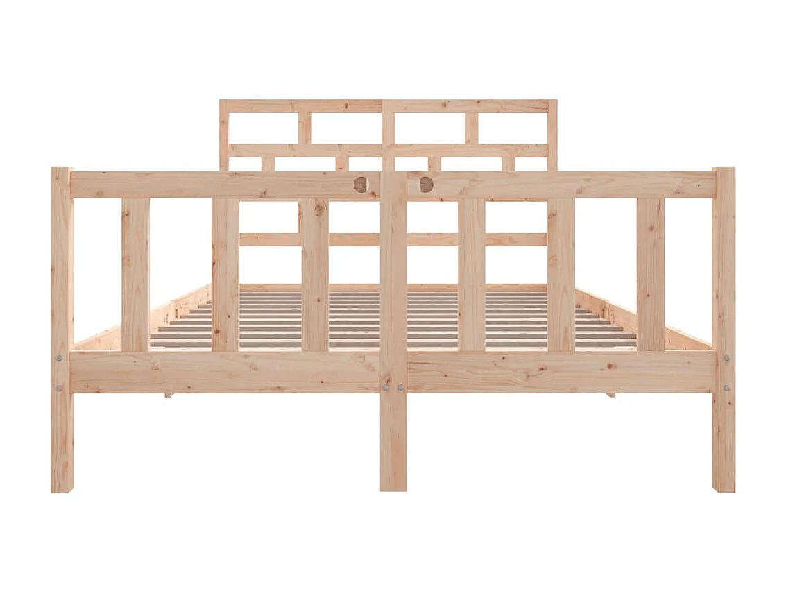 Lit-140x200 cm Bois de pin massif EGGB73434