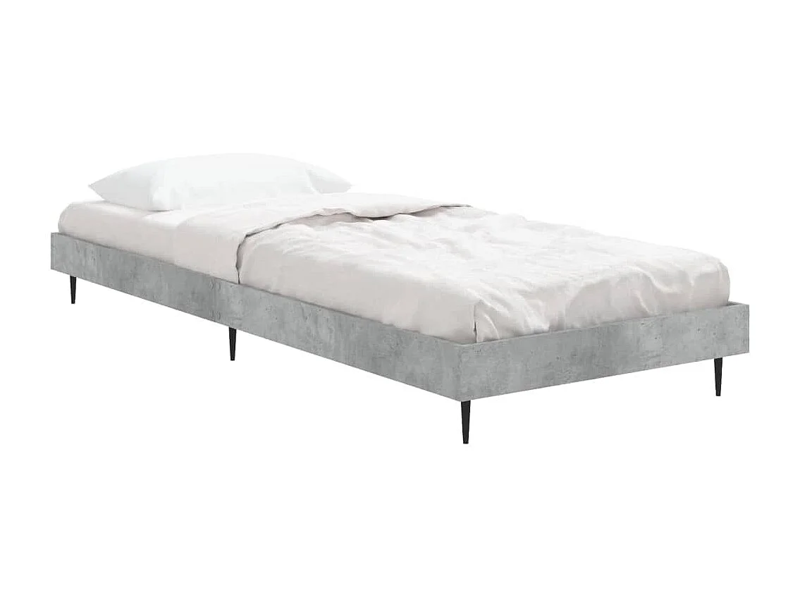 Cama 75x190 cm derivados de madeira cinza cimento PT134583