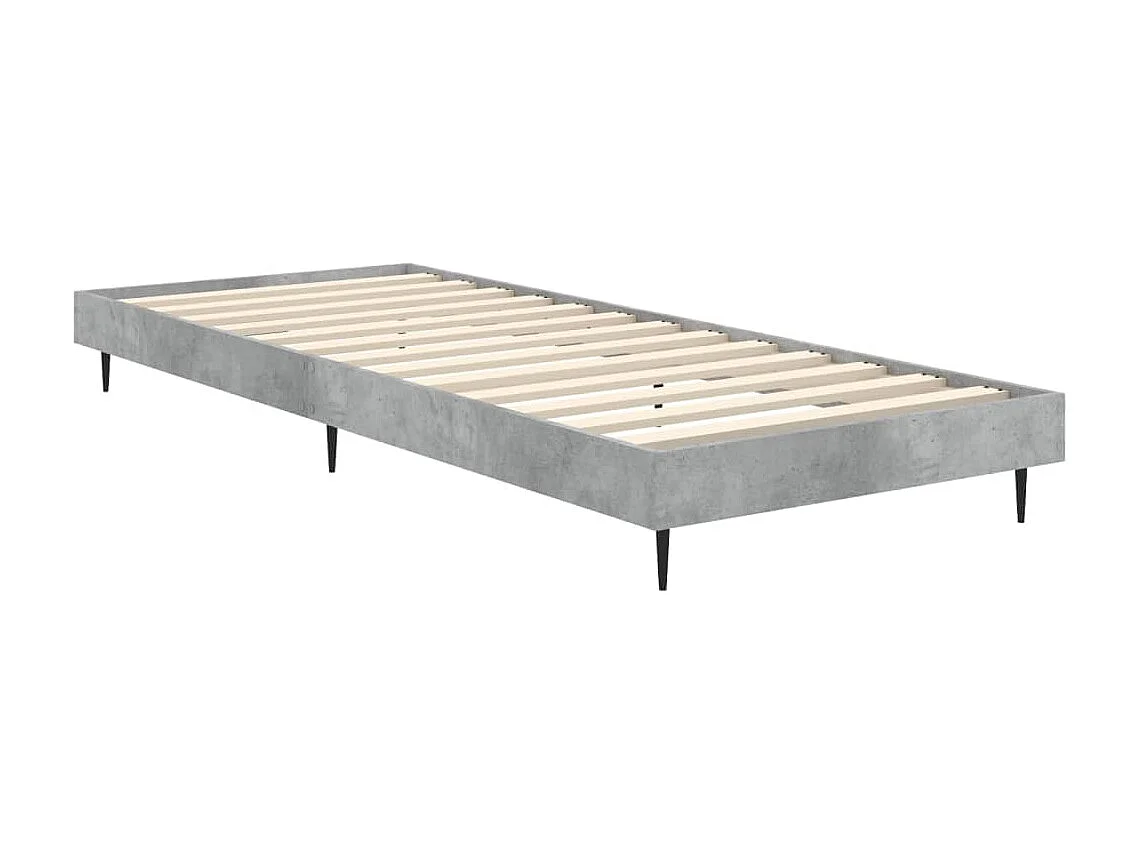 Cama 75x190 cm derivados de madeira cinza cimento PT134583