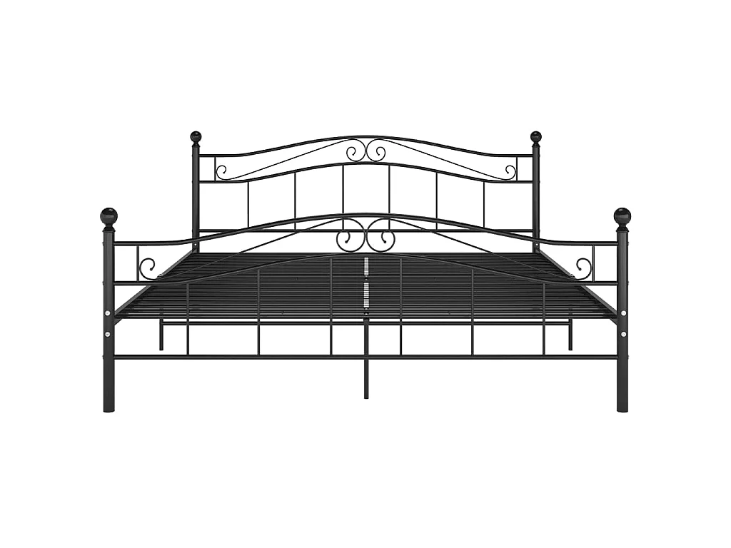 Cama 200x200 cm de metal negro ES68887