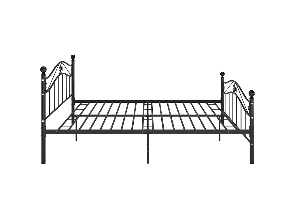Cama 200x200 cm de metal negro ES68887