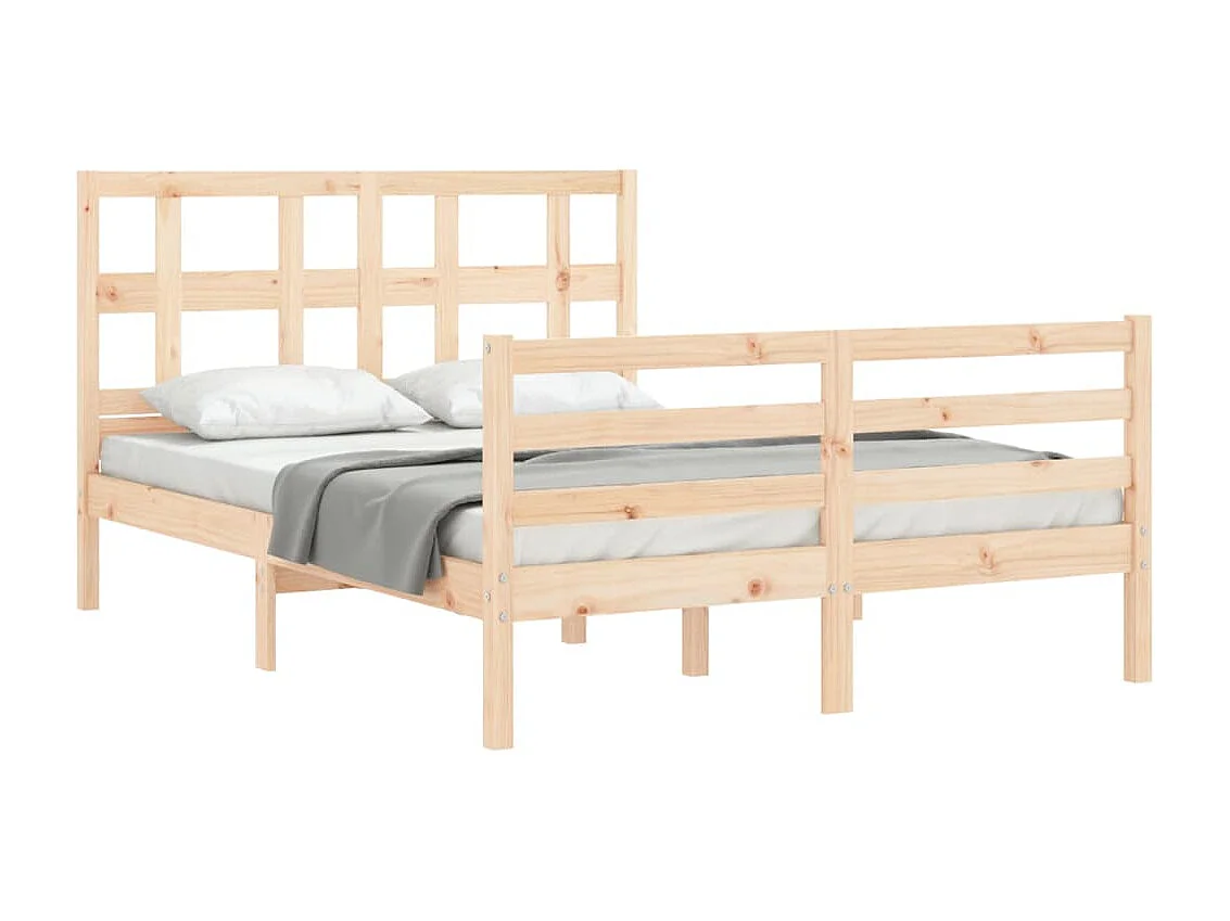 Bedframe met hoofdbord massief hout NL60295